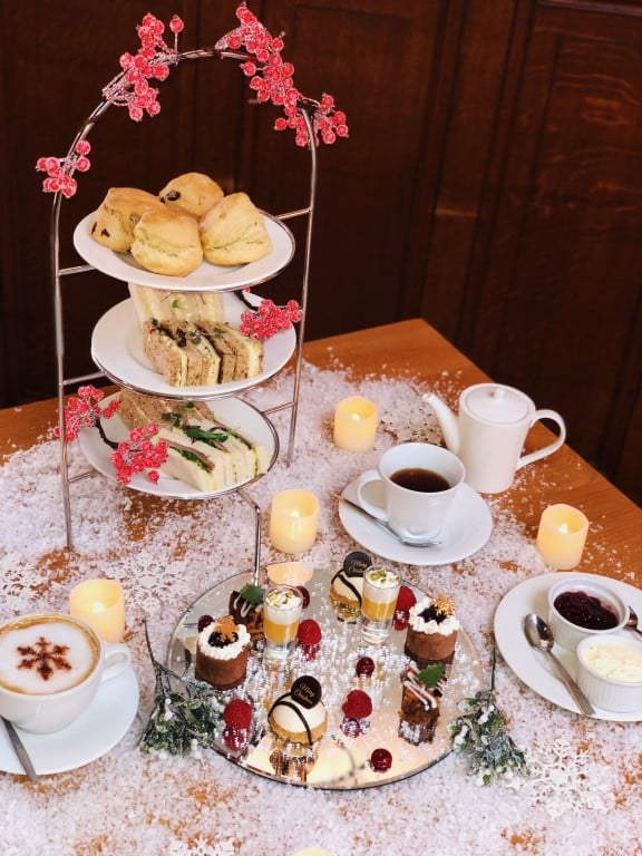 A festive afternoon tea.