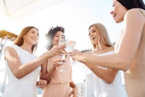 Women celebrating hen party