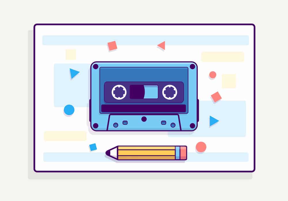 Cassette and pencil