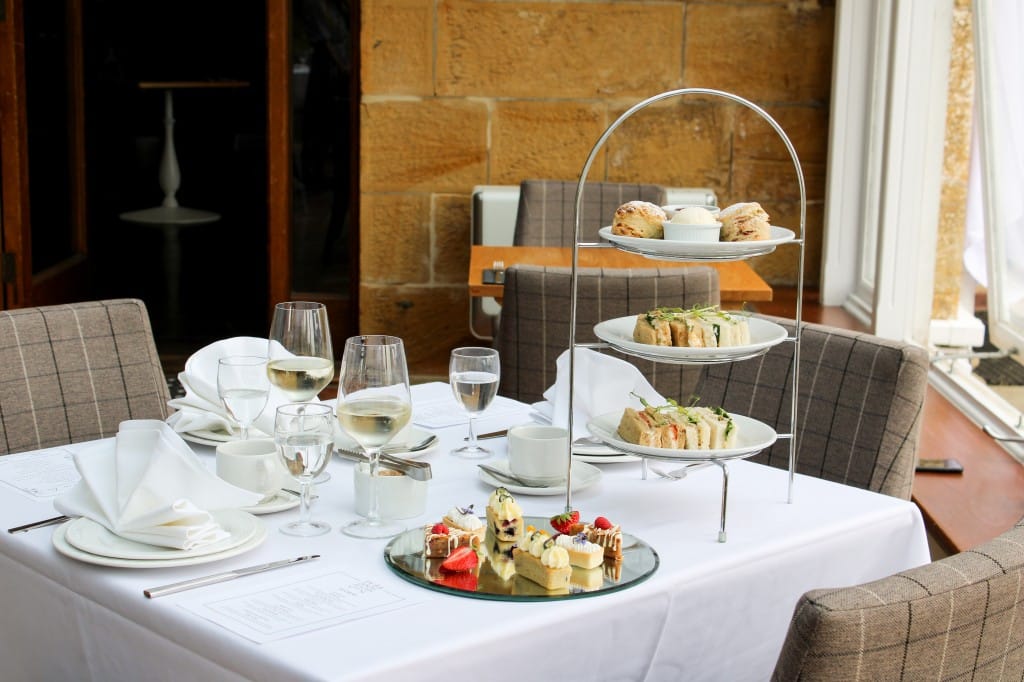 Afternoon tea served at Salomons Estate