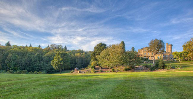 Field Outside Salomons Estate with lots of grass and trees