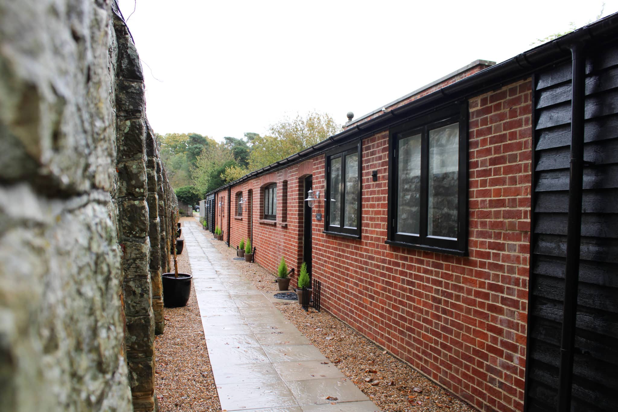 exterior of Salomons Estate's new Garden Cottages