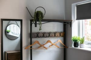 Coat hanger and shelf
