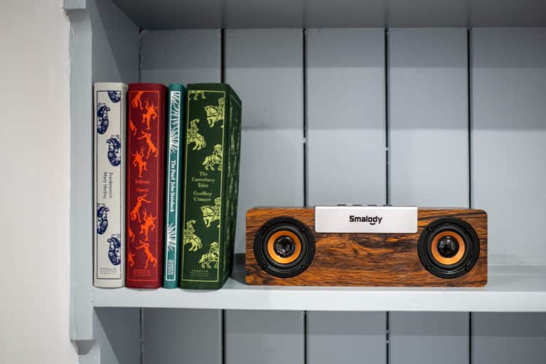 Four books and a Smalody speaker