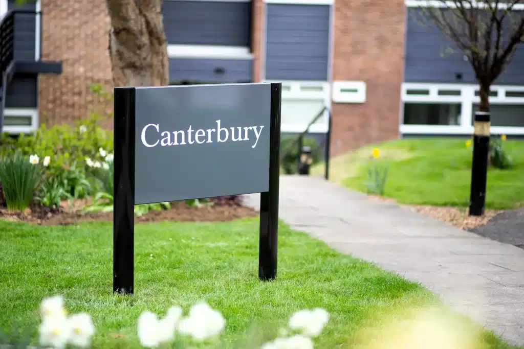 Sign for Canterbury